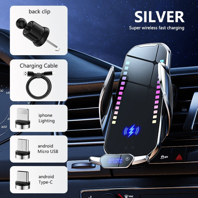 Car Mobile Phone Holder Intelligent Wireless Charging Can Beat Infrared Induction According To Sound Waves