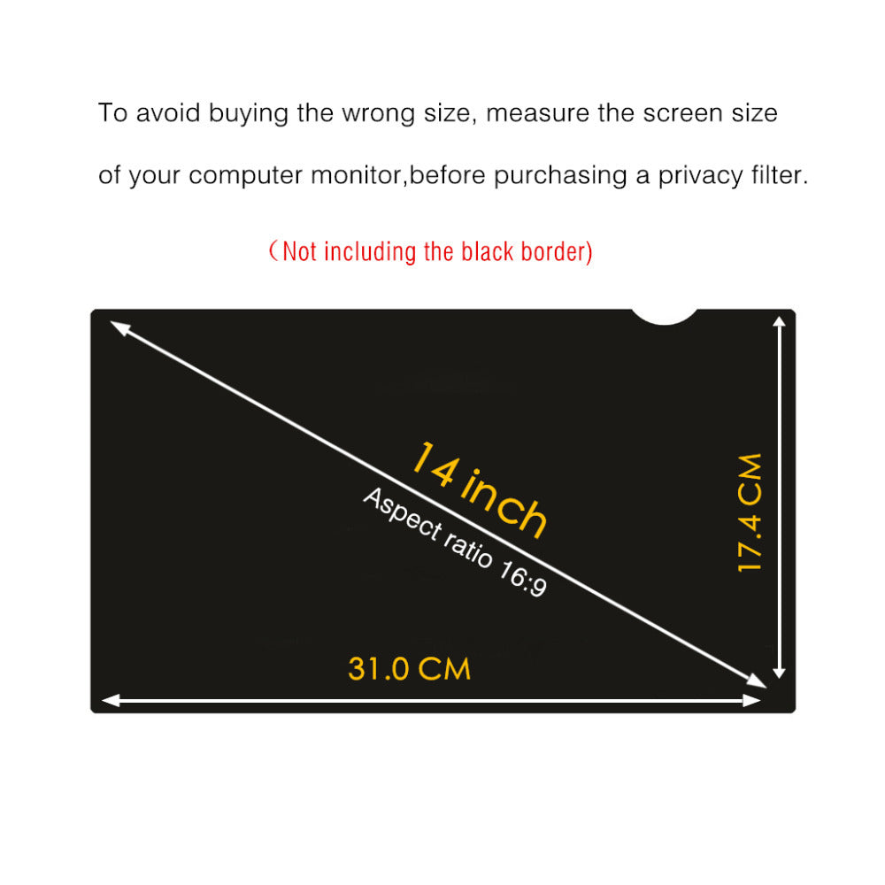High Quality Screen Protector Privacy Filter 14inch