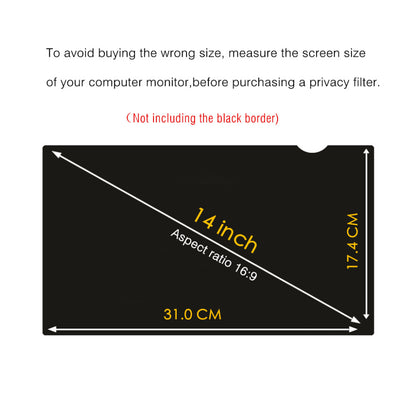 High Quality Screen Protector Privacy Filter 14inch