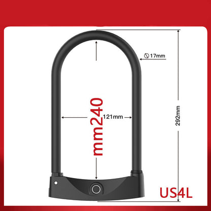 Smart bike fingerprint lock