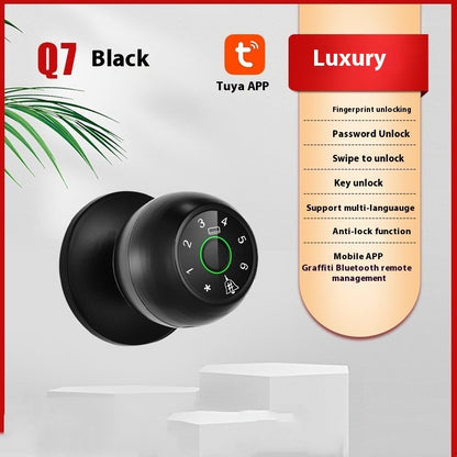 Spherical Smart Lock Semiconductor Fingerprint Identification