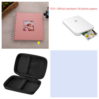 Color Photo Printer Portable Full Color Wireless Photo Printer USB Bluetooth Thermal Sublimation Printer